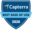 Capterra Best Ease of Use 2026 Badge